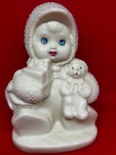 Vintage Department 56 Snowbabies with Presents & Puppy Dog Christmas Figurine picture