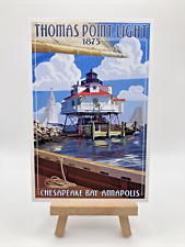 Thomas Point Lighthouse Chesapeake Bay, Annapolis Lantern Press Postcard (E303) picture