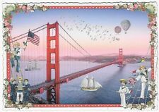 Postcard Glitter Tausendschoen San Francisco Golden Gate Bridge Postcrossing picture