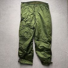 Vintage Extreme Cold Weather Trousers Pants Large Green 38x27 Alpha Industries picture