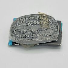 New Hesston 1994 National Finals Rodeo Youth Size Belt Buckle NEW Sealed picture