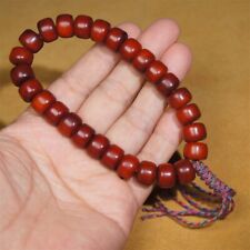 Tibet Old Material Yak Bone Beads HandString 27 Beads Prayer Beads Bracelet picture