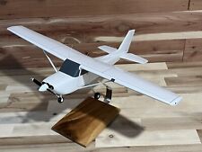 Hand Crafted Wood Cessna 172 Plane 18” Desk Top Model NEW Minor Paint Damaged picture