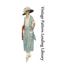 1920s Ladies' Seaside Dress - Reproduction Sewing Pattern #3074 - 38B picture