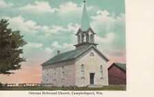 German Reformed Church Campbellsport Wisconsin WI c1910 Postcard picture