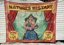 Natures Mistake Original Sideshow Banner Carnival Circus - Fred Johnson picture
