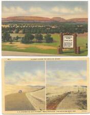 2- 1940s PCs; Continental Divide and Highway Across the American Sahara Arizona picture
