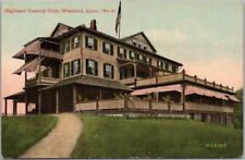 1910s Westfield, Connecticut Postcard HIGHLAND COUNTRY CLUB Clubhouse View picture