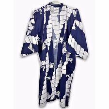 FP in Tokyo Kimono Robe Blue 100% Cotton Size 42 Made in Japan Sumo Wrestlers picture