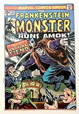 🩸Frankenstein Monster #13 (1974) Marvel Comics Horror picture