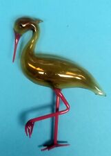 Vintage Mercury Glass Heron Ornament  picture
