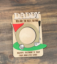 Golf Fathers Day Fridge Magnet - Wooden - Engraved - Personalized Gift - Grandpa picture
