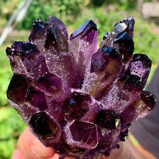 300g+  New Find Purple Phantom Quartz Crystal Cluster Mineral Specimen Gem picture