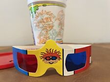1991 Rugrats 3D Nickelodeon Cup With Original 3D Glasses picture