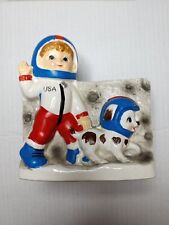 Napco Vintage 1962 American Astronaut Boy And His Dog Planter/Japan Import picture