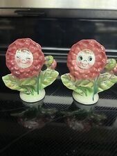 4 Vintage PY Flower Salt And Pepper Shakers picture