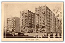 1921 Exterior Spink Arms Hotel Building Indianapolis Indiana IN Vintage Postcard picture