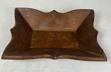 Vintage Cornwall Wood Products Hand Made Rectangular Nut Dish Bowl MAINE USA picture