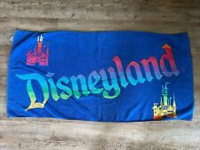 Vintage Disneyland Beach Towel double-sided Rainbow castle logo Disney 80s-90s picture