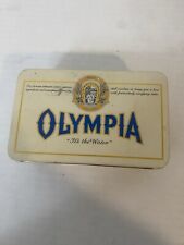 Vintage Olympia Brewing Co Metal Tin Case 6 Men's Fine Handkerchief picture