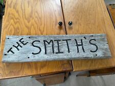 Old Homemade WOOD FARM SIGN “The Smiths” picture