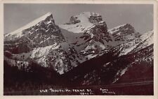 RPPC Mt Mount Fernie BC Canada Elk Valley Trinity Mountain Photo Vtg Postcard Y9 picture
