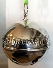1983 WALLACE Silver Plated Sleigh Bell Ornament EUC No Box picture