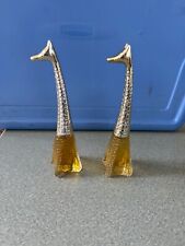 2 VINTAGE AVON GRACEFUL GIRAFFE, Topaze Cologne 1.5 Oz Glass Perfume Bottle 8
