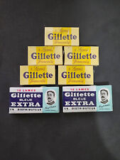 Lot of 7 Gillette Vintage Razor Blades - Sealed (Unopened) picture