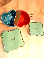 LOVING CUPS (2 HEARTS TOGETHER) COFFEE MUGS SET W/ COASTERS picture