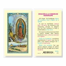 Oracion A La Virgen Guadalupe - Spanish - Laminated Holy Card S24-219 picture