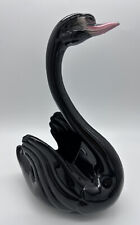 Vintage 1950's Maddux Black. Swan Bird Planter, Ceramic Mid Century Modern picture