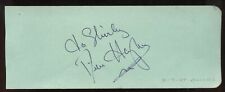 Dick Haymes d1980 signed 2x5 autograph on 2-7-47 at Bullock's Wilshire Store LA picture