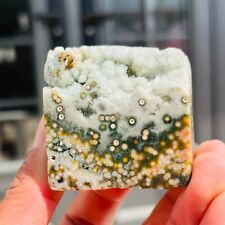 132g Natural Rare Ocean Jasper Druzy Freeform Crystal Mineral Specimen Healing picture