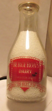 vintage pyro milk bottle-Bergeron's Dairy Lewiston,Maine only the best for you picture