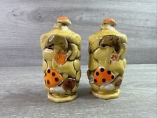 Vintage 1970s Fred Roberts Co Mushroom Salt and Pepper Shakers picture