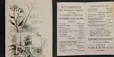 1881 antique WESTCHESTER FIRE INSURANCE COMPANY ad CARD ny CURTIS MILTON CLARK picture