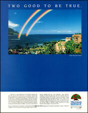 1988 Hanalei Bay Kauai Hawaii Sheraton Mirage Princeville photo print ad S16 picture