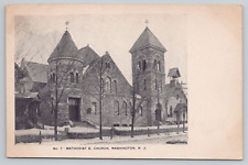 Methodist E. Church Washington New Jersey Antique UDB c1905 Postcard - Unposted picture