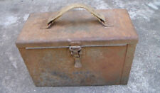 Old US Military WW2 era EMPTY Metal Cal .50 M.G. Ammunition Box Chest M17 (USED) picture