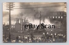 FIRE RPPC Dubuque Iowa Spahn & Rose KRETSCHMER MFG Co 1911 Photo Postcard 20 picture