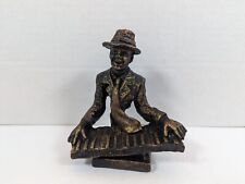 Vintage Jazz Band Mini Copper Dry Brushed Keyboard Figure picture