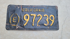 1963 California license plate E for 