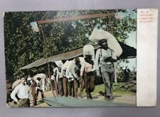 c 1905 African American Men Carrying Freight Postcard ANTIQUE Undivided Back picture