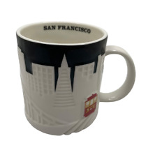 Starbucks San Francisco Collector Series Coffee Mug Skyline Relief 3D 2012 READ picture