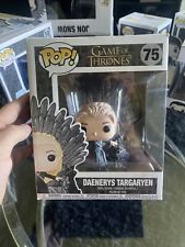 Funko Pop Deluxe Game of Thrones Daenerys Targaryen Sitting Iron Throne GOT 75 picture