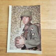 Vintage Photo Army Paratrooper Portrait picture