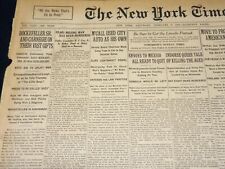 1915 FEBRUARY 6 NEW YORK TIMES - ROCKEFELLER & CARNEGIE VAST GIFTS - NT 7767 picture