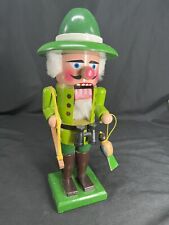 Vintage Wood Nutcracker Hand Crafted Duck Hunter With Rifle 82-708 1983 picture