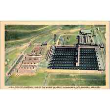 Aerial View Jones Mill Aluminum Plant Malvern Arkansas Original Postcard TK1-P19 picture